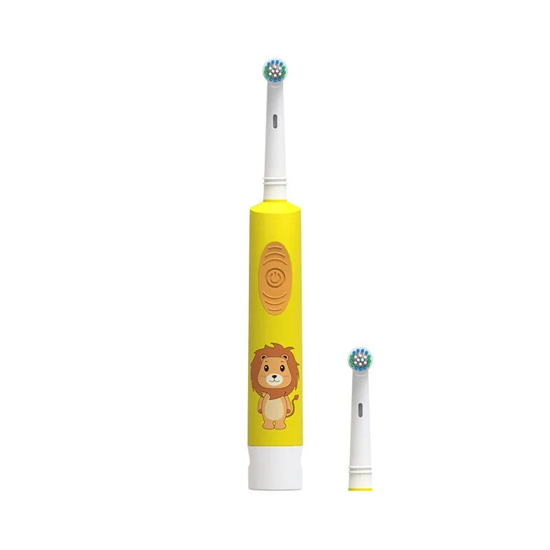 Electric Toothbrush, Children'S Electric Toothbrush, Battery Toothbrush, Cartoon Rotating Small Head, 4-14 Years Old Children'S